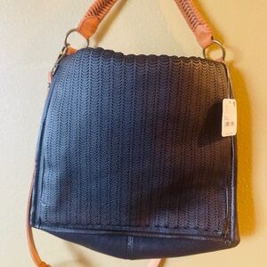 Free people Golden Valley Vegan messenger bag